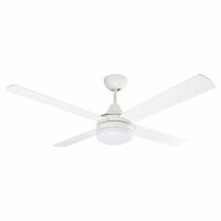 Mercator 130cm Cardiff White Ceiling Fan w/ Light FC652134RWH