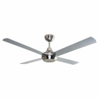 Mercator Cardiff Brushed Chrome 1300mm (52 Inch) Ceiling Fan FC650134RBC