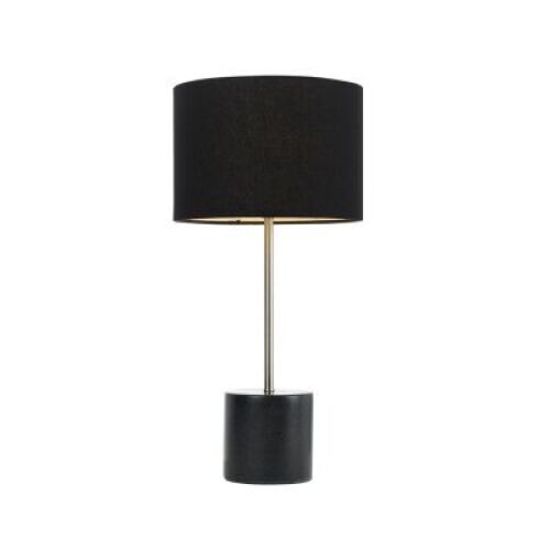 Bundle of 1x Arkos Table Lamp White Marble/White ARKOS TL-WHM/WH Telbix and 1x Arkos Table Lamp Black Marble/Black ARKOS TL-BKM/BK Telbix