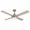 Mercator 120cm Brushed Chrome Glendale Ceiling Fan With Light FC182124BC