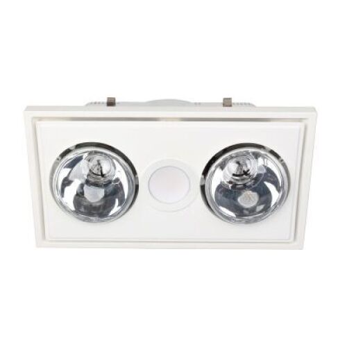 Mercator Midas Duo 3 in 1 Bathroom Heater White- BS132ESWWH