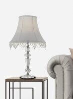 Eden Table Lamp E27 in Chrome/Gold Telbix Lighting - EDEN TL-CH/WH