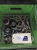 Assorted tooling and sundries, includes green tray