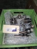Assorted tooling and sundries, includes green tray