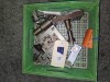 Assorted tooling and sundries, includes green tray