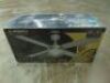 Caprice 1300 Ceiling Fan with B22 Light Brushed steel FC252134BS - 2