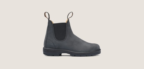 Blundstone Elastic Sided Boot - 587 - Rustic Black - Size US/7.5