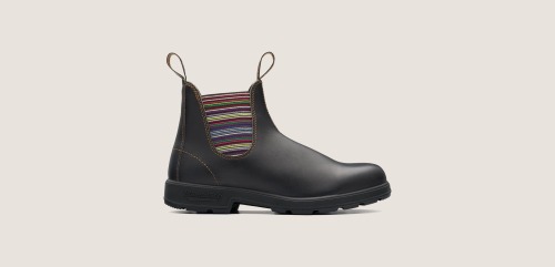 Blundstone Coloured elastic sided boot 1409 - Brown Stripes - Size US/8