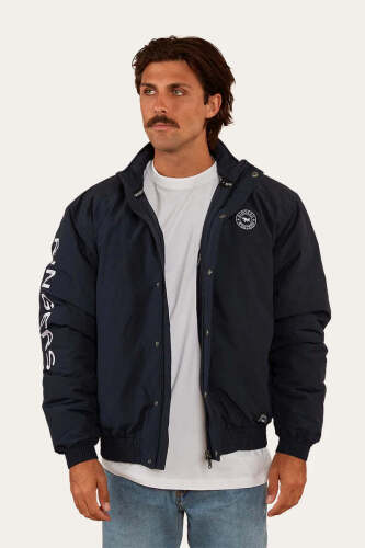 Ringers Western Kidman Mens Jacket - Navy / White - 122059RW-NV/WH-S - Size S
