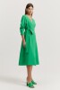 Country Road - Wrap Front Midi Dress - Jewel Green 3057 - 60288214 - Size 12