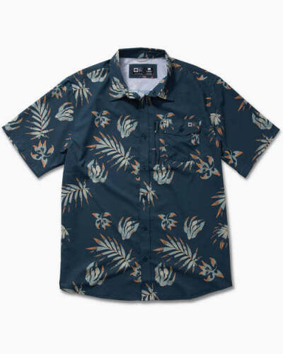 Salty Crew - Badland Short Sleeve Tech Woven - Navy - 21035128 - Size 2XL