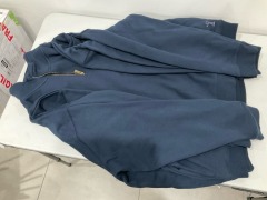 Bundle of 3 x Pilbara Collection - Men's Classic Zipper Heavyweight Fleece Pullover - French Navy - RMPC118 - Size XXXL - Total RRP $239.85