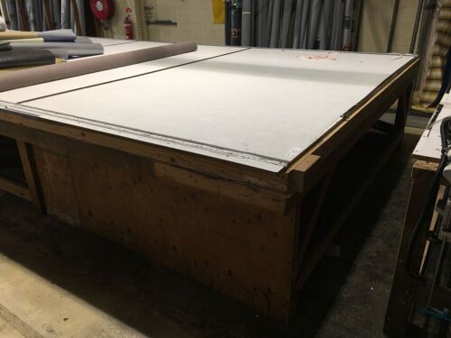 Heavy Duty Timber Framed Demountable Fabric Layout Table