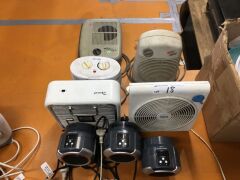 10 x Assorted Electric Fan Heaters and 3 Assorted Air circulating Fans - 2