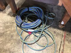 2 x Assorted Lengths Air Hose and Dusting Guns