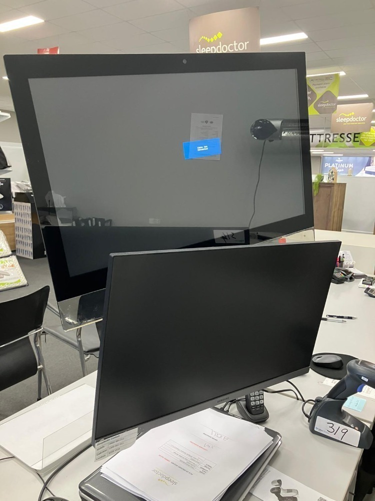 2 x Computer Monitors plus Assortment of Devices | Hilco Global APAC