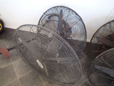 Quantity of 2 x Wall Mountable Industrial Fans