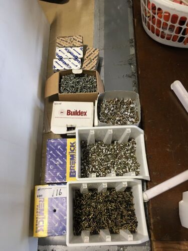 11 x Assorted Bins and Boxes Self Tapping Screws