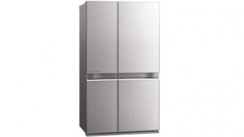 Mitsubishi 710L Glass Grande French Door Fridge - Silver MRL710ENGSLA