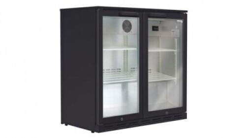 Husky 190L Double Door Back Bar Fridge HUSC2840BLK