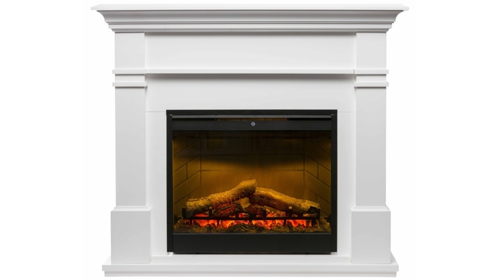 Dimplex Kenton Electraflame White Complete Suite Electric Fireplace ...