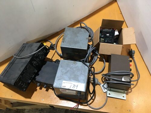 3 x Assorted Electric Transformers and 2 Assorted PA Amplifiers