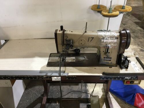 Taking 1/4" Twin Needle Plain Sewing Machine
