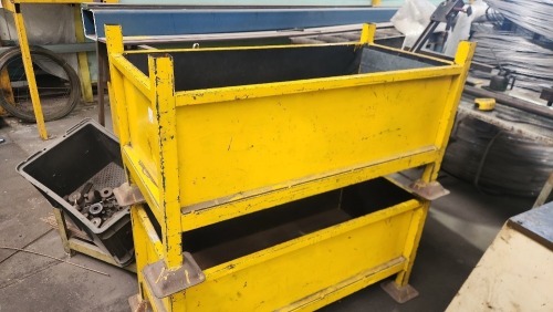 Qty of 2 Steel Stackable Stillages