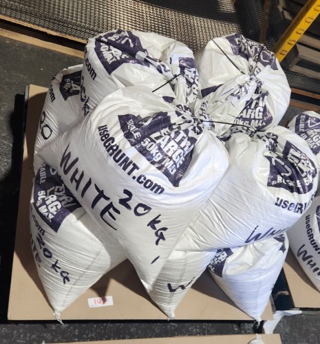 Qty of 10 White PVC Powder