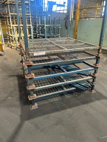 5 x Stackable Stillages with Removable Poles