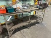 Metal Framed Work Bench with Timber Top & 5" Dawn Vice - 3
