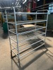 6 Tier Shelving Trolley Tubular Frame