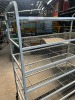 6 Tier Shelving Trolley Tubular Frame - 3