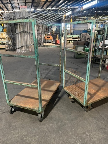 2 x Heavy Duty Stock Trolleys