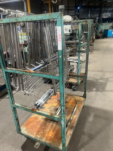 4 x Heavy Duty Stock Trolleys with Removable