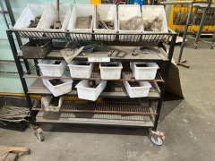 5 Tier Steel Trolley & Contents