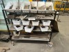 5 Tier Steel Trolley & Contents
