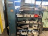 Steel Shelf & Locker including Contents