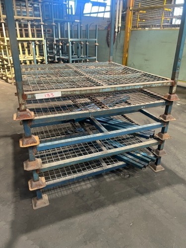 5 x Stackable Stillages with Removable Poles