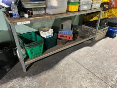 Galvanised Bench with Timber Top