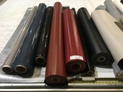 Lot Assorted Vinyl and PVC Sheet, Flooring and Upholstered Material - 2