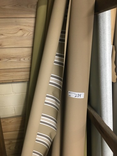 8 x Part Rolls Stripped Canvas Fabric