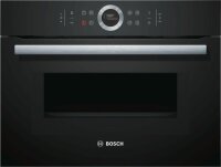 Bosch Black 45cm Serie 8 Compact Combi-Microwave Oven 900W CMG633BB1A