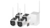 Swann MaxRanger4K Solar Security System with Longest Range Wireless and 64GB SD Card - 4 Pack