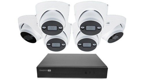 Swann AdvancedX Wired NVR Security System with 6 Dome Camera Kit
