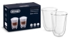 4 x De'Longhi Pack of 2 Latte Macchiato Dual Wall Thermo Glass