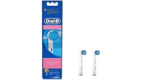 4 x Oral B Sensitive Clean 2-Pack Replacement Electric Toothbrush Head