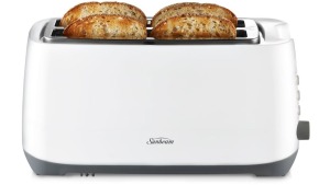 Sunbeam Rise Up 4 Slice Long Slot Toaster - White