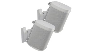 2 x Sanus Pair of Wireless Speaker Wall Mount for Sonos ONE, PLAY:1 and PLAY:3 - White