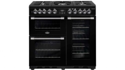 Belling 900mm CookCentre Deluxe Dual Fuel Range Cooker - Black